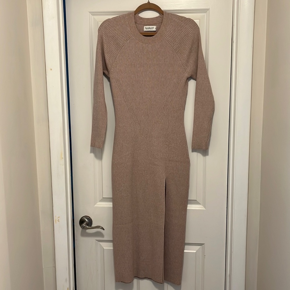 Abercrombie High Slit Sweater Dress